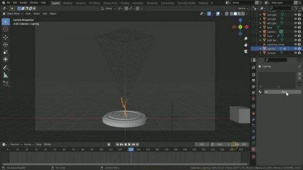 Blender Tutorial - Sci-Fi Particle Simulation in Eevee Blender 2.9 | Blender Timelapse