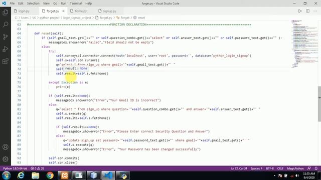 (Part-15) - Login sigup system project in python смотреть онлайн