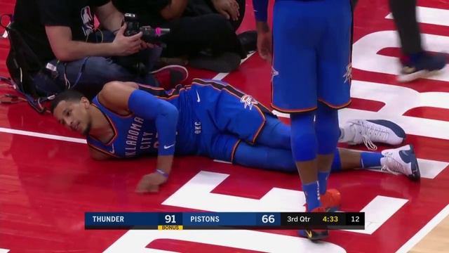 Andre Roberson Scary Leg Injury смотреть онлайн