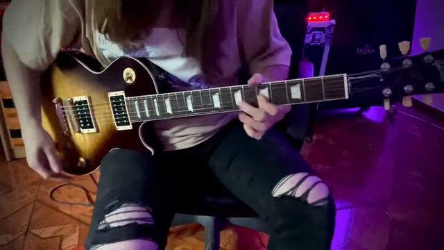 Gibson Les Paul Slash November Burst // Velvet Revolver solo cover смотреть онлайн