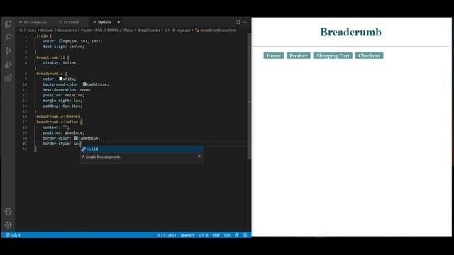 How to code a Breadcrumb with HTML & CSS смотреть онлайн