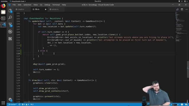 Lets build a game (brcodegg day 19) with Rustlang смотреть онлайн