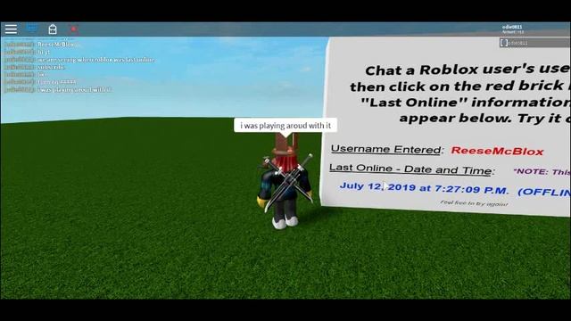 seeing when roblox was last online смотреть онлайн