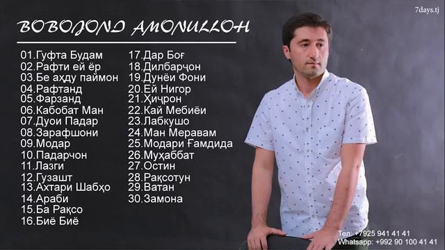 Бобочон Амонуллох ман меравам нагу 2022