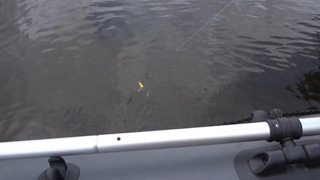 Рыбалка на Верхне-Волжских озерах \ На озере Вселуг\ Испытания тента для лодки на воде смотреть онлайн