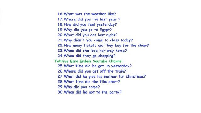 WH Questions Examples Past Tense смотреть онлайн