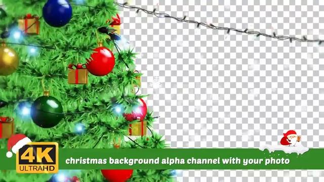 Christmas Background Alpha Channel | Motion Graphics - Videohive template смотреть онлайн