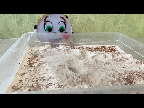 Как падают астероиды!