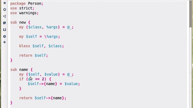 Core Perl OOP: attributes, getter - setter смотреть онлайн