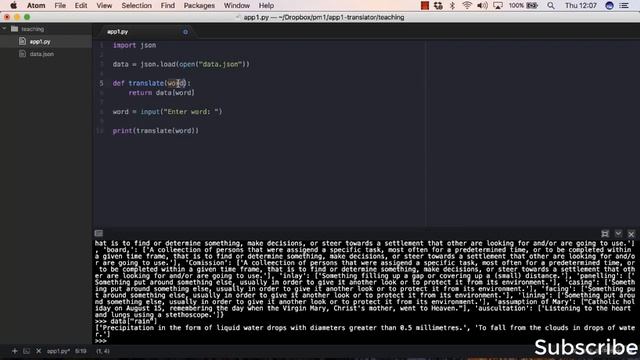 Python Tutorials for beginners -44- Returning the Definition for a Word in Python смотреть онлайн