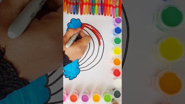 Rainbow clouds Drawing , Coloring for kids/ Toddler | Drawing and coloring for kids | Educational смотреть онлайн