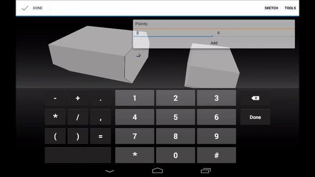 om3DCAD, free CAD for android, modeling example смотреть онлайн