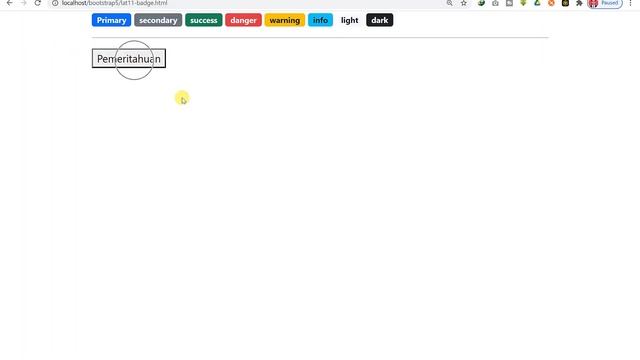 #11 - Badge | Belajar Bootstrap 5 смотреть онлайн