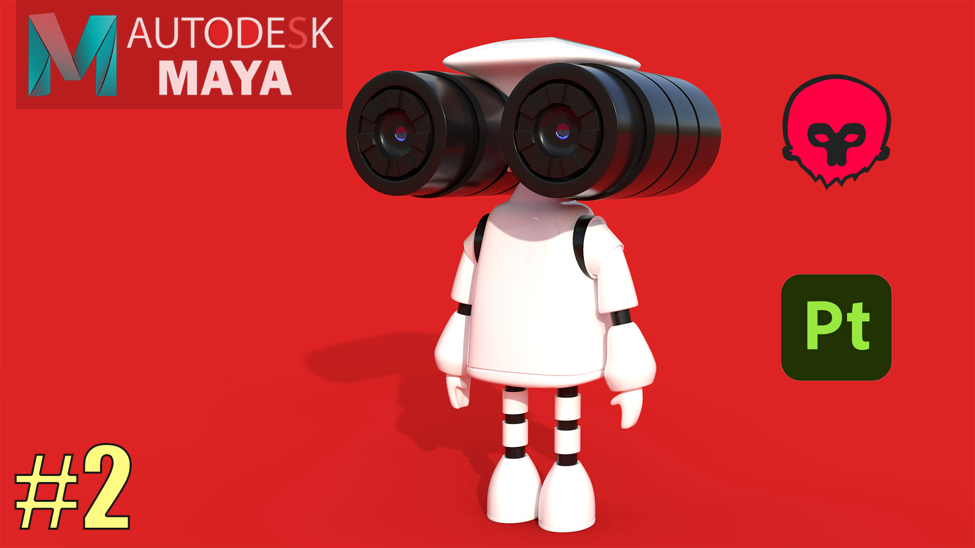 3d моделирование робота, 3d моделирование в Maya, 3d моделирование обучение, уроки 3d. #2 смотреть онлайн