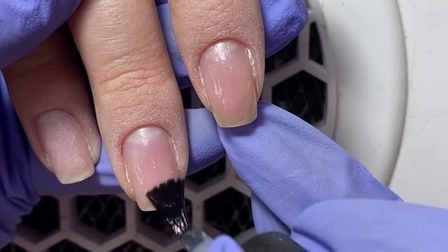 Френч | Срез кутикулы | Зимний дизайн ногтей | Укрепление базой