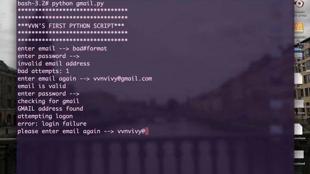 demo: vvn's first python script! gmail IMAP integration смотреть онлайн