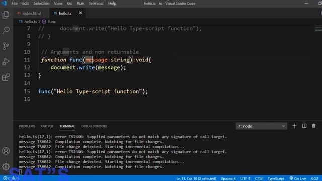 TypeScript Tutorial || Function in typescript || functions || TypeScript Tutorial in hindi Part #03 смотреть онлайн