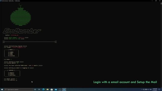 RythonSky Ethical hacking tool || Email Bomber смотреть онлайн
