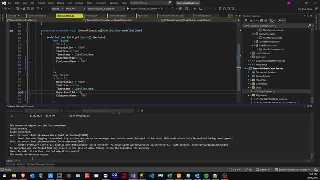 Blazor | Adding/Removing Columns | Code First | EF Package Manager Console | CLI | SQL Server | VS2 смотреть онлайн