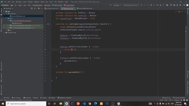 Play Audio In Android Studio | Kotlin | Android Tutorials