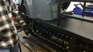 Установка склиз и натяжка гусеницы на мотобуксировщик Бурлак