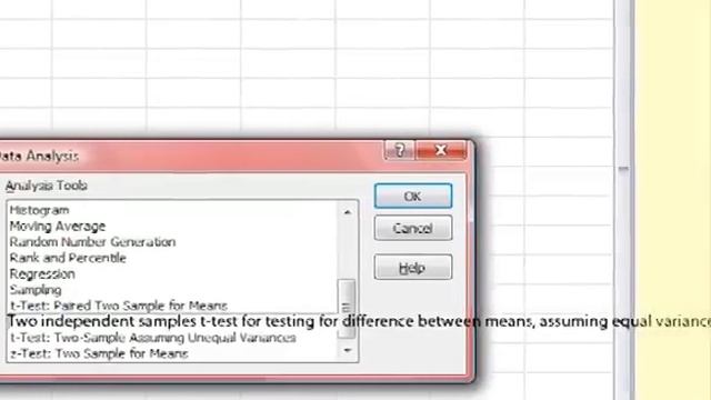 Two means t-test in Excel - Statistics Help смотреть онлайн