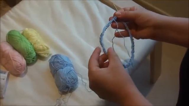 Puppenkleider Stricken - Teil 1 - Anfang