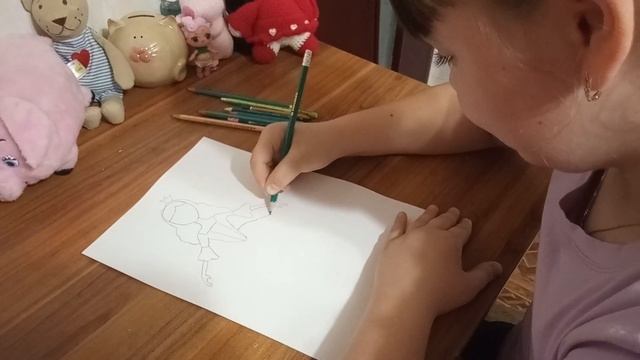 Рисование принцессы. смотреть онлайн