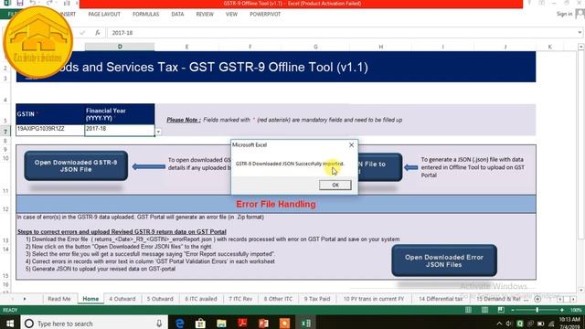 PREPARE AND FILE GSTR 9 USING JSON | FILING GSTR 9 USING OFFLINE TOOL смотреть онлайн