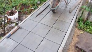 Укладка тротуарной плитки, своими руками.