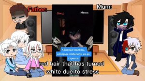 [rus/eng]!спойлер! Реакция семьи Тодороки на Даби(Тойю Тодороки)/Todoroki family reaction to dabi
