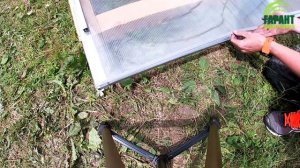 Установка перфорированной ленты и торцевого профиля на поликарбонат Гарант / Завод теплиц Гарант