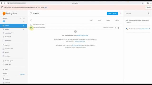 Metabot24. Регистрация и интеграция с DialogFlow смотреть онлайн
