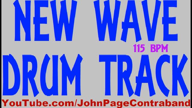 New Wave Drum Backing Track 115 bpm Beat FREE смотреть онлайн