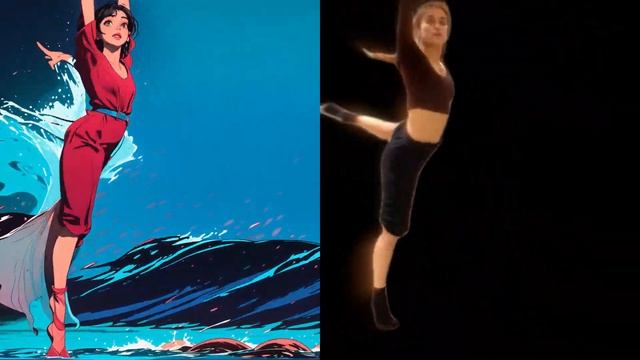 AI Dance Animation Experiment: Before & After (AnimateDiff) смотреть онлайн