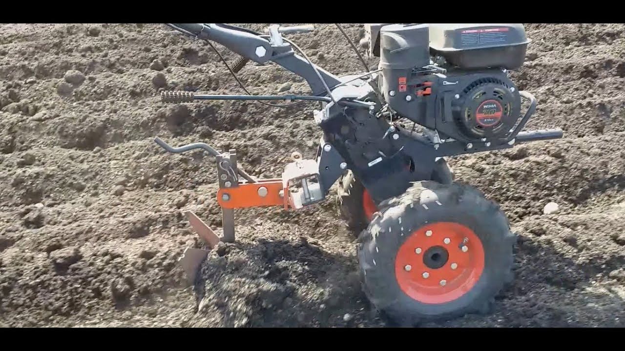 Посадка картофеля мотоблоком. Как правильно? смотреть онлайн