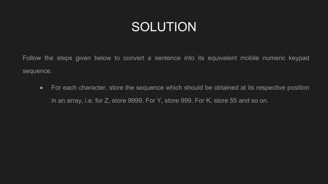 Convert a sentence into its equivalent mobile numeric keypad sequence | GeeksforGeeks смотреть онлайн