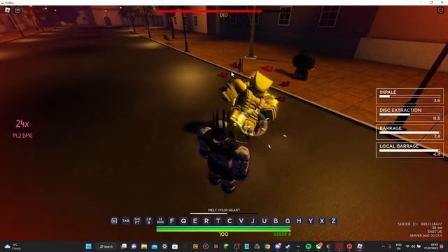 How to beat Dio with S S S (Roblox is unbreakable) смотреть онлайн