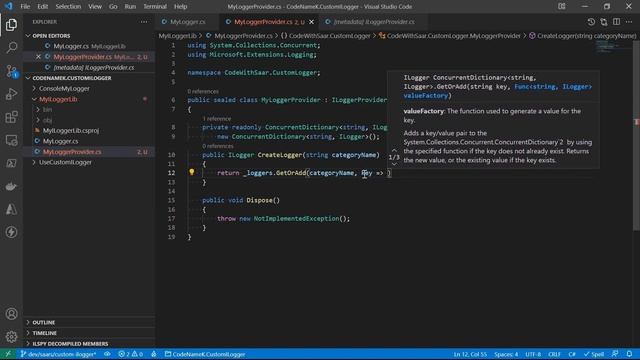 How to implement a custom logging provider for files (1/2) | CodeNameK - 14 смотреть онлайн