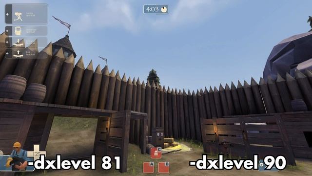 TF2 - DirectX 8 Vs DirectX 9 In Cp_degrootkeep