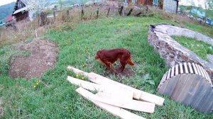 дом из глиночурки часть май  2019