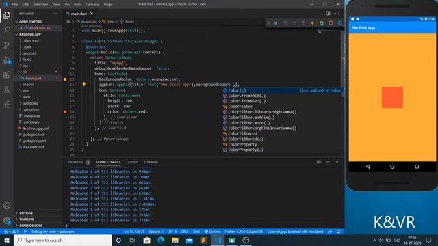 how to remove debug banner , how to create title for app and organizing code.#flutter смотреть онлайн