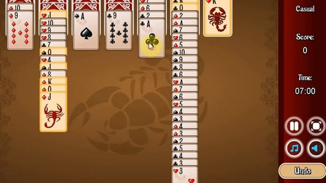 Game Scorpion Solitaire смотреть онлайн