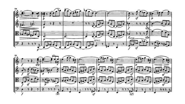 BEETHOVEN String Quartet No. 9 in C major (Op. 59, No. 3) 'Razumovsky' Score смотреть онлайн