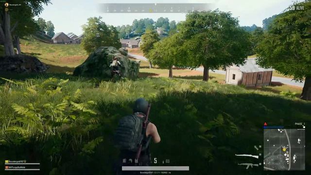 PLAYERUNKNOWN'S BATTLEGROUNDS: Kar98 snipping with a holo смотреть онлайн