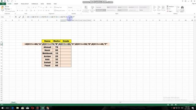 How to Find GRADE in Microsoft Excel - Find Students Grade In Excel смотреть онлайн