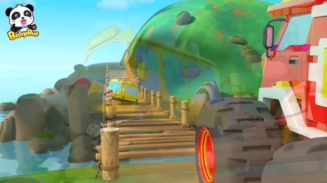 Bus in Trouble? | Wheels on the Bus | Car Cartoon | Nursery Rhymes & Kids Songs | BabyBus смотреть онлайн