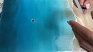 Как крепить деления для часов из эпоксидной смолы. Часы море из эпоксидной смолы. Resinart.