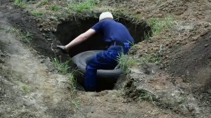 Колодец из покрышек | кессон для скважины | Моя Соломенная Фазенда