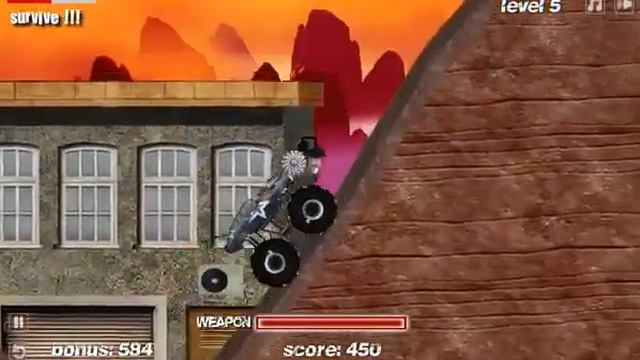 Truck Wars Flash, Игры для мальчиков, гонки на монстертраках смотреть онлайн